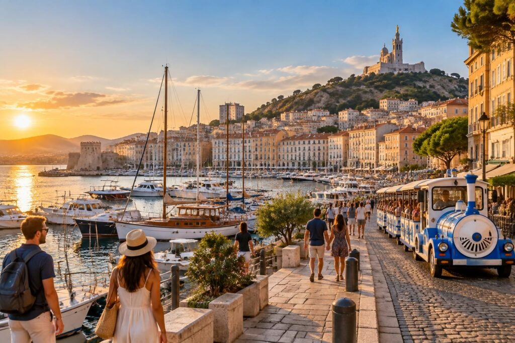découvrez marseille en 1 à 4 jours grâce à nos itinéraires à pied et en petit train : vieux-port, quartiers emblématiques et incontournables de la cité phocéenne.